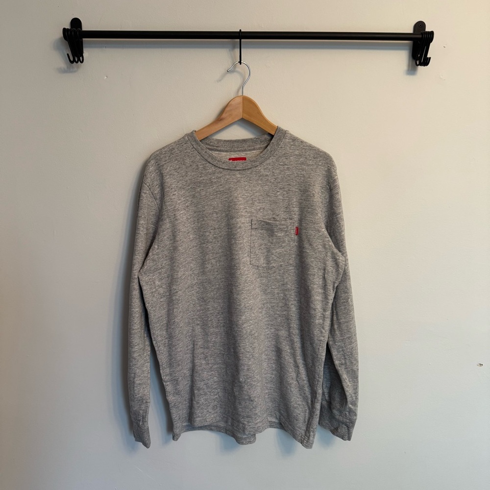 Men’s Supreme Long Sleeve Pocket T-shirt